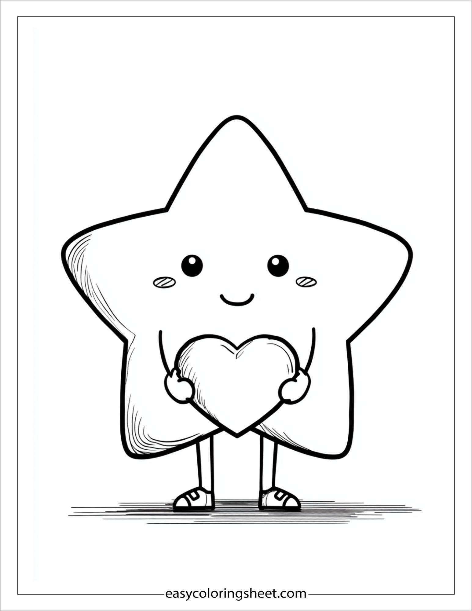 the star holding tiny heart