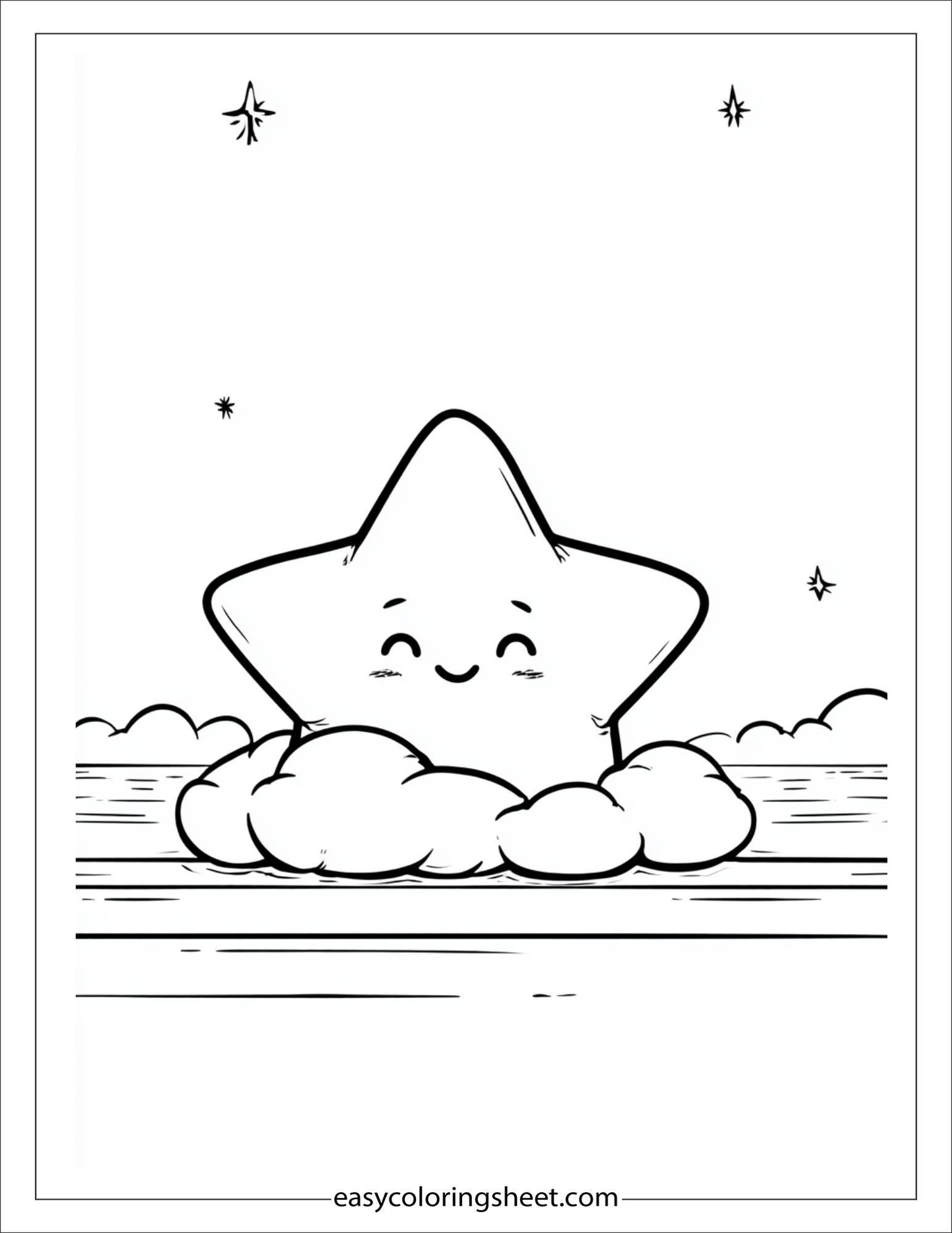 the star hugging cloud