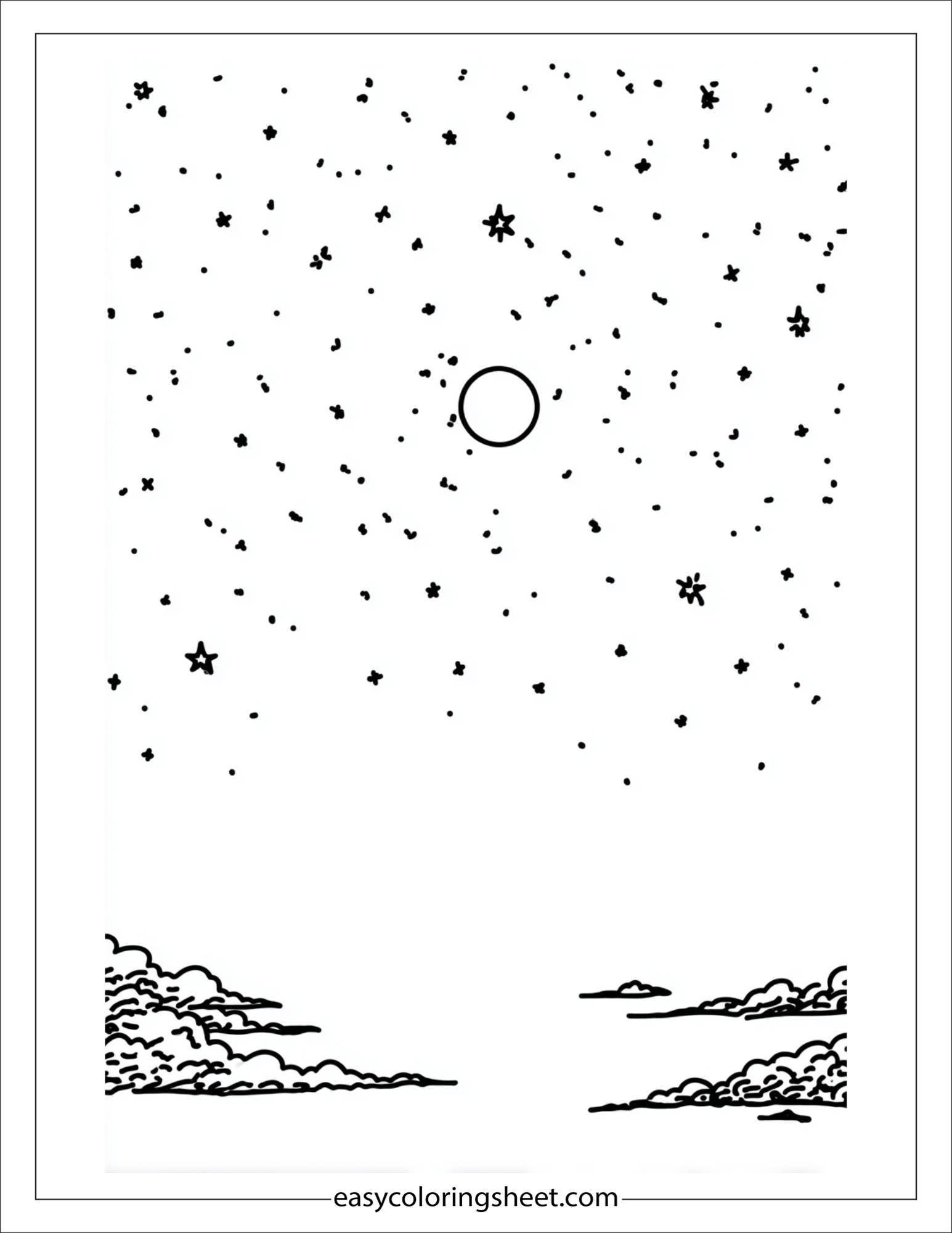 the star painting night sky