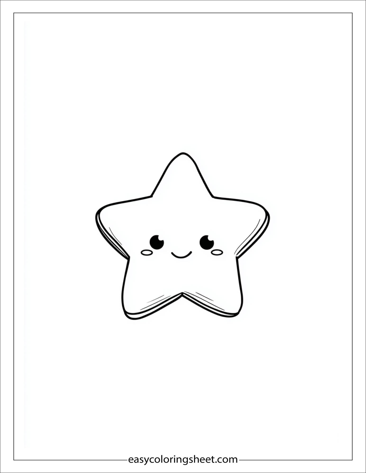 the star twinkling softly