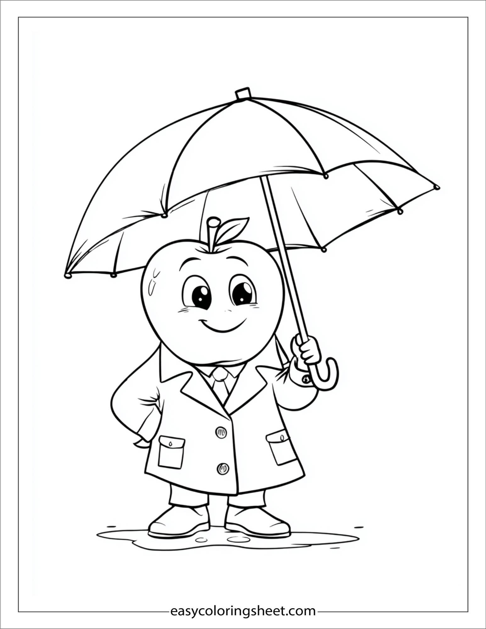 Apple in Raincoat