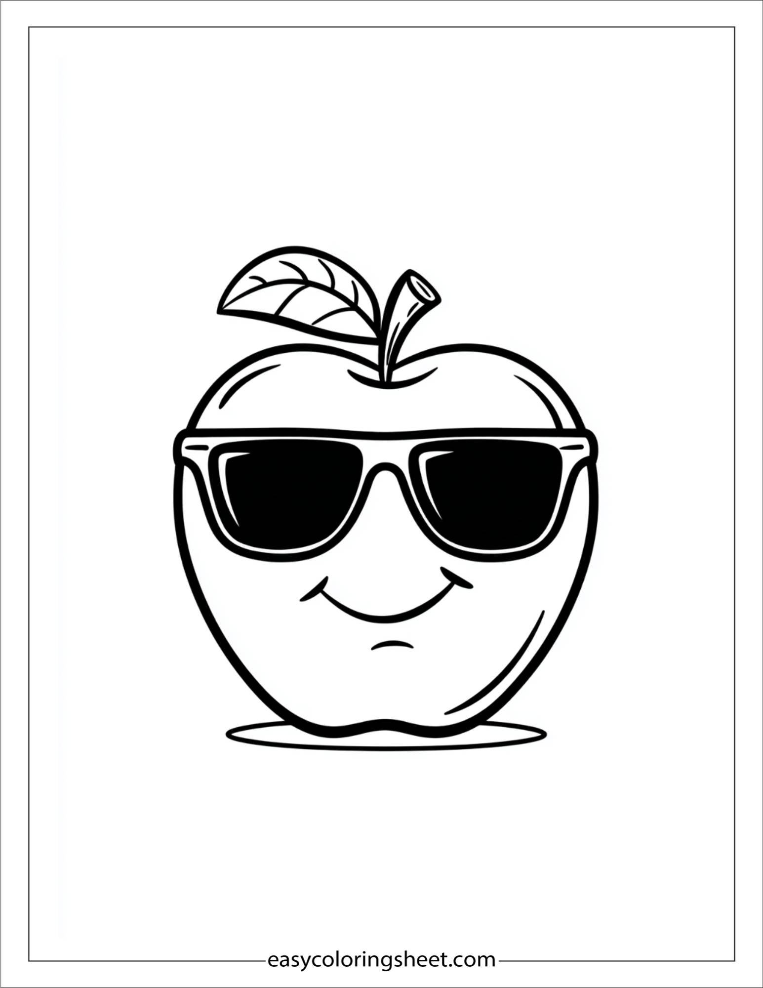 Apple with Sunglasses