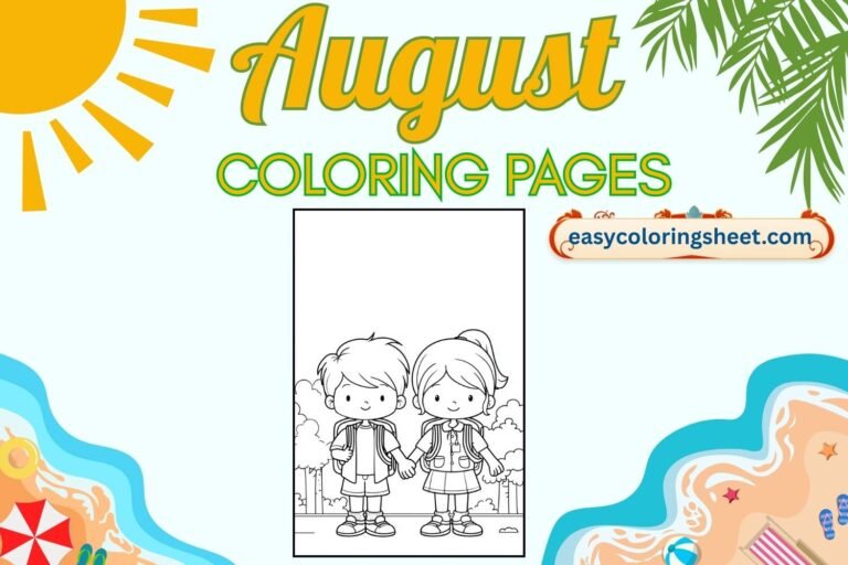 August coloring pages