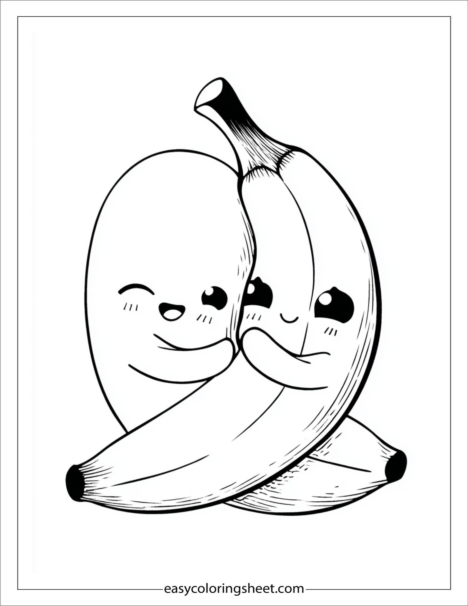 Banana giving a hug
