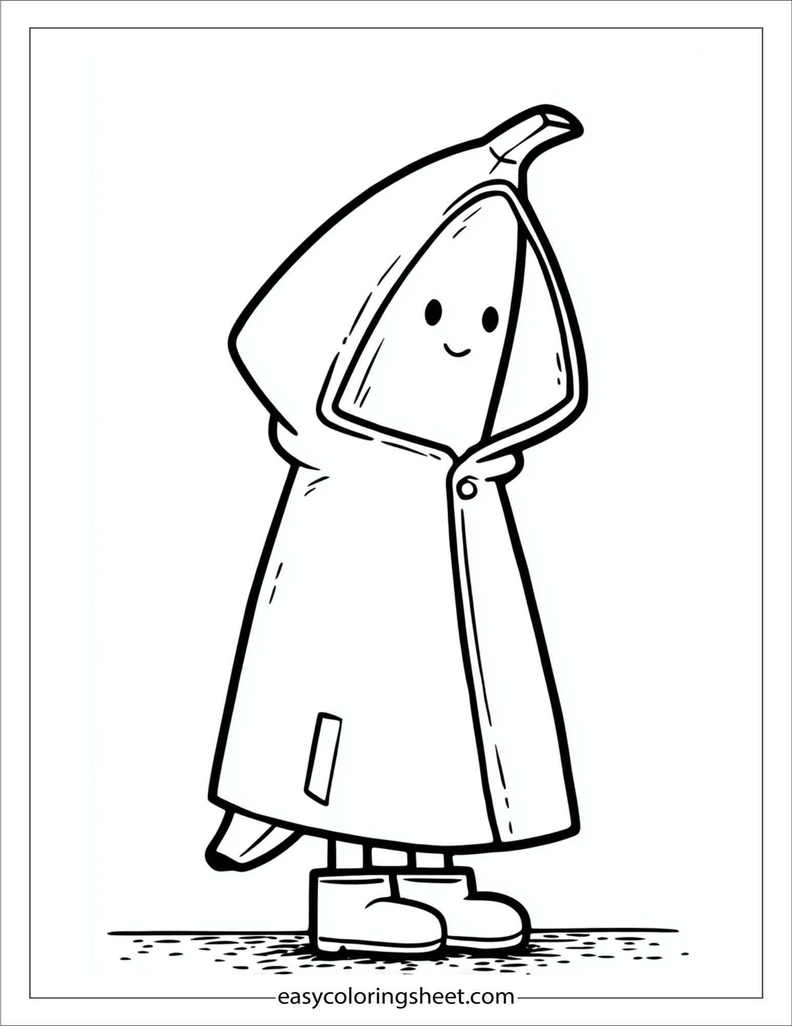 Banana in raincoat