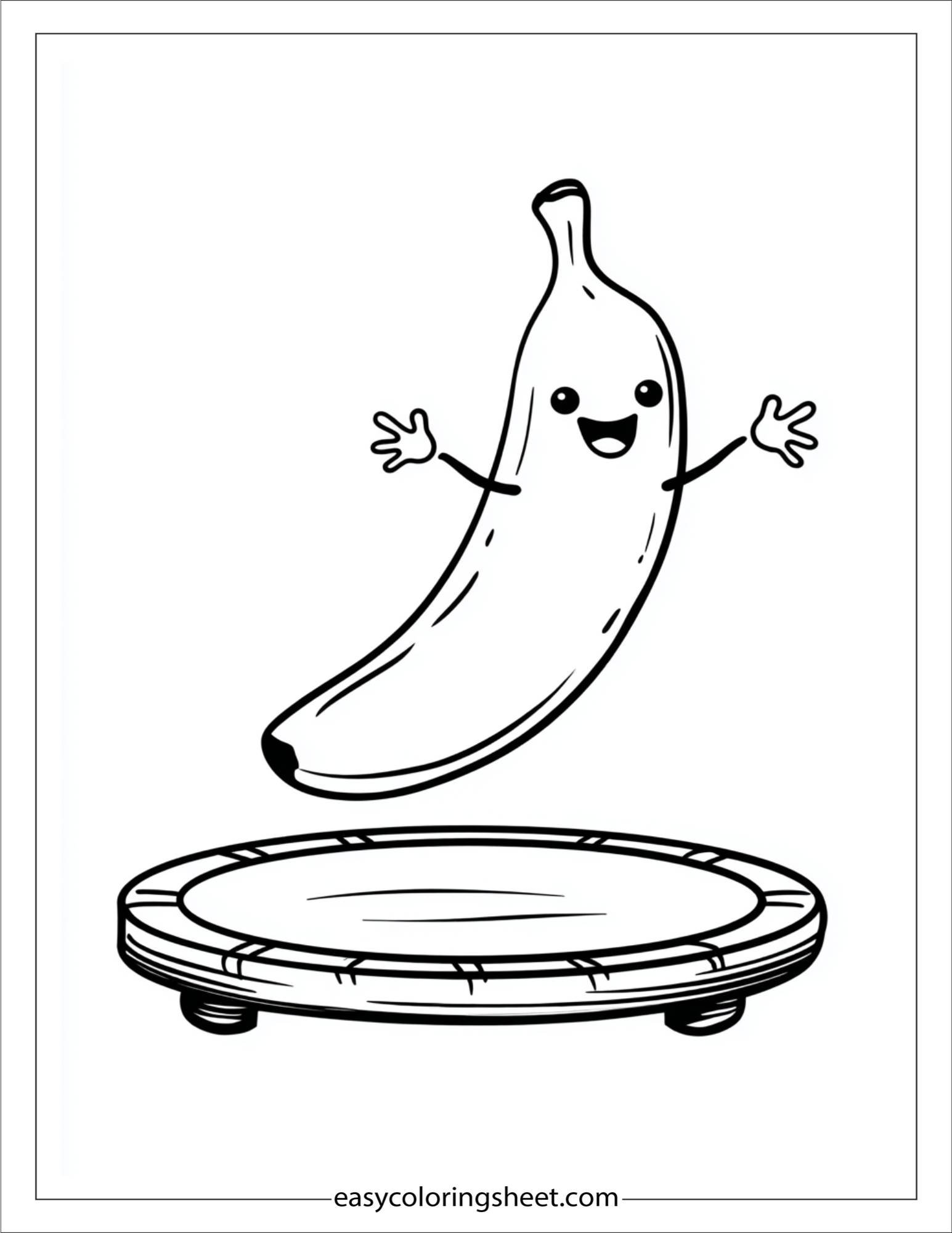 Banana on Trampoline
