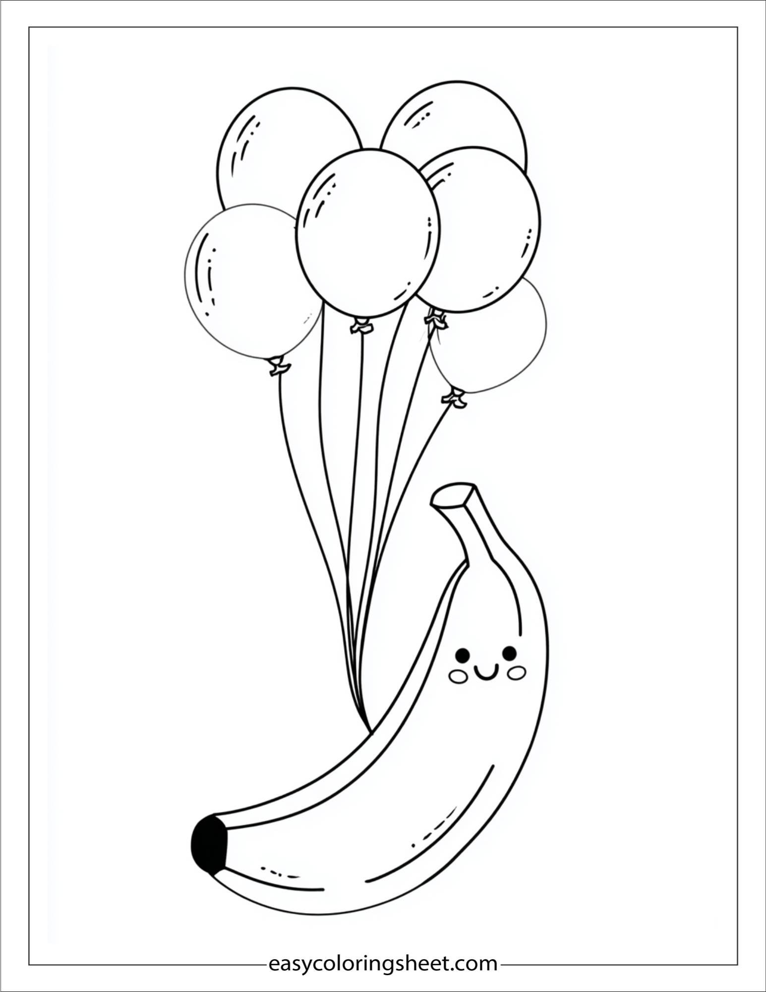 Banana with Balloons