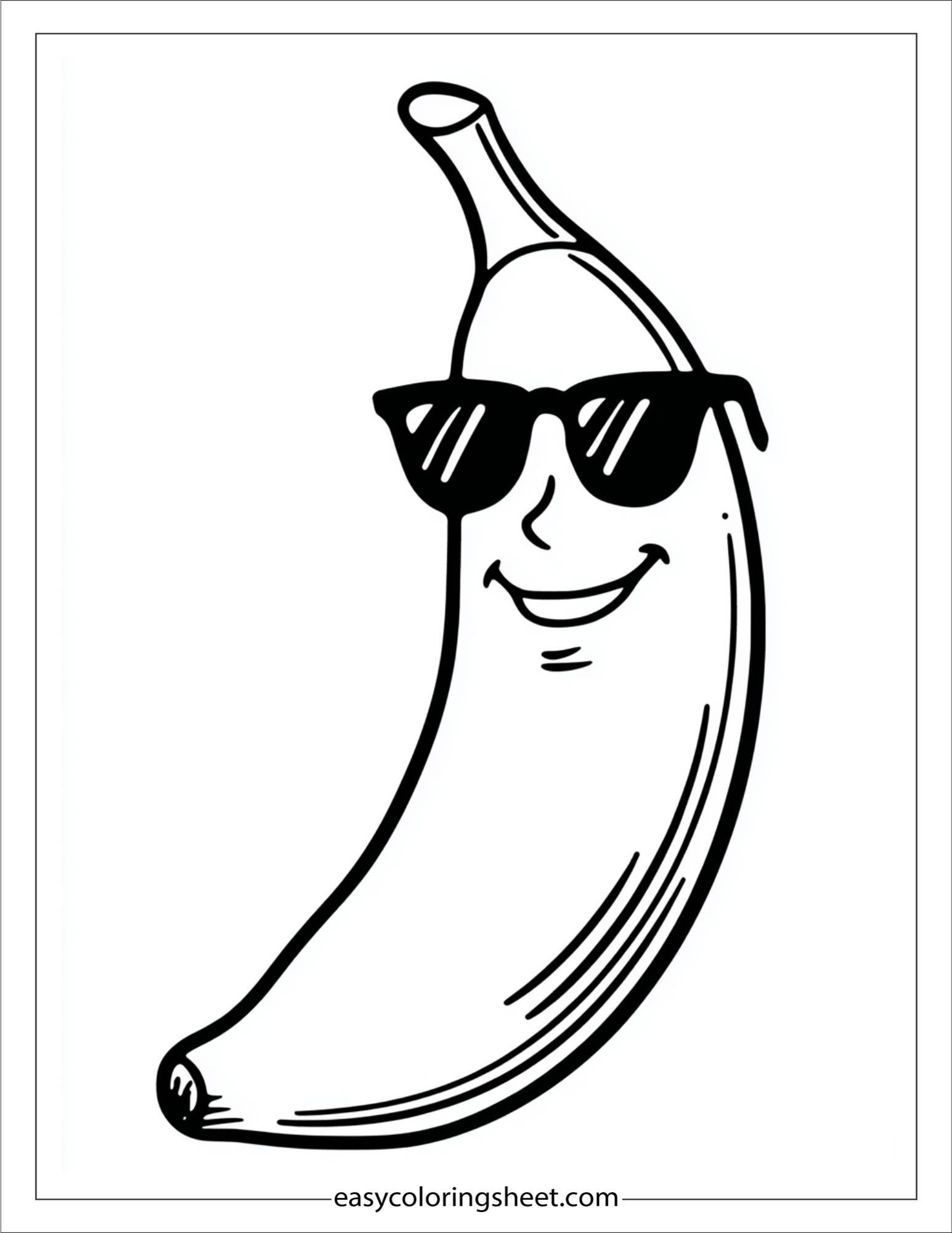 Banana with Sunglasses