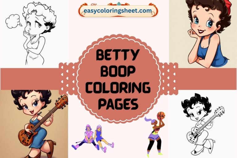 Betty boop coloring pages