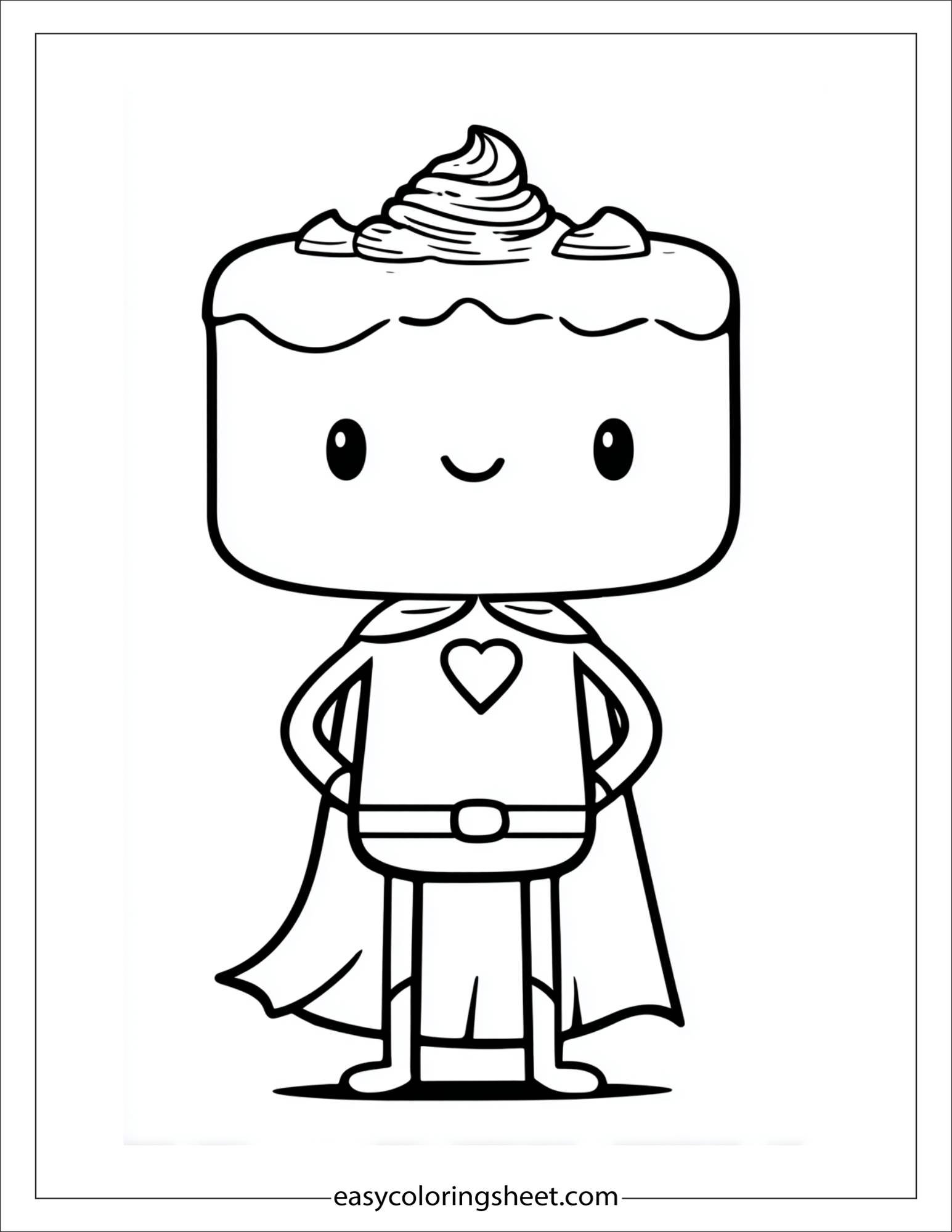 Cake as superhero