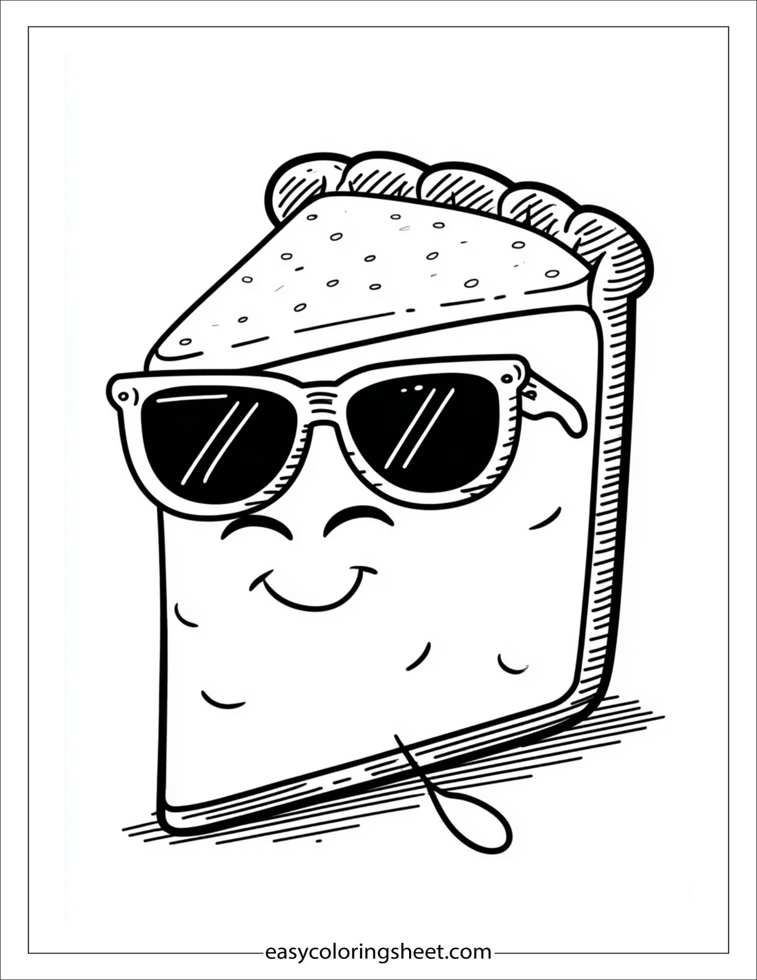 Cake wearing sunglasses