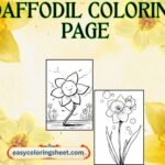 Daffodil coloring page