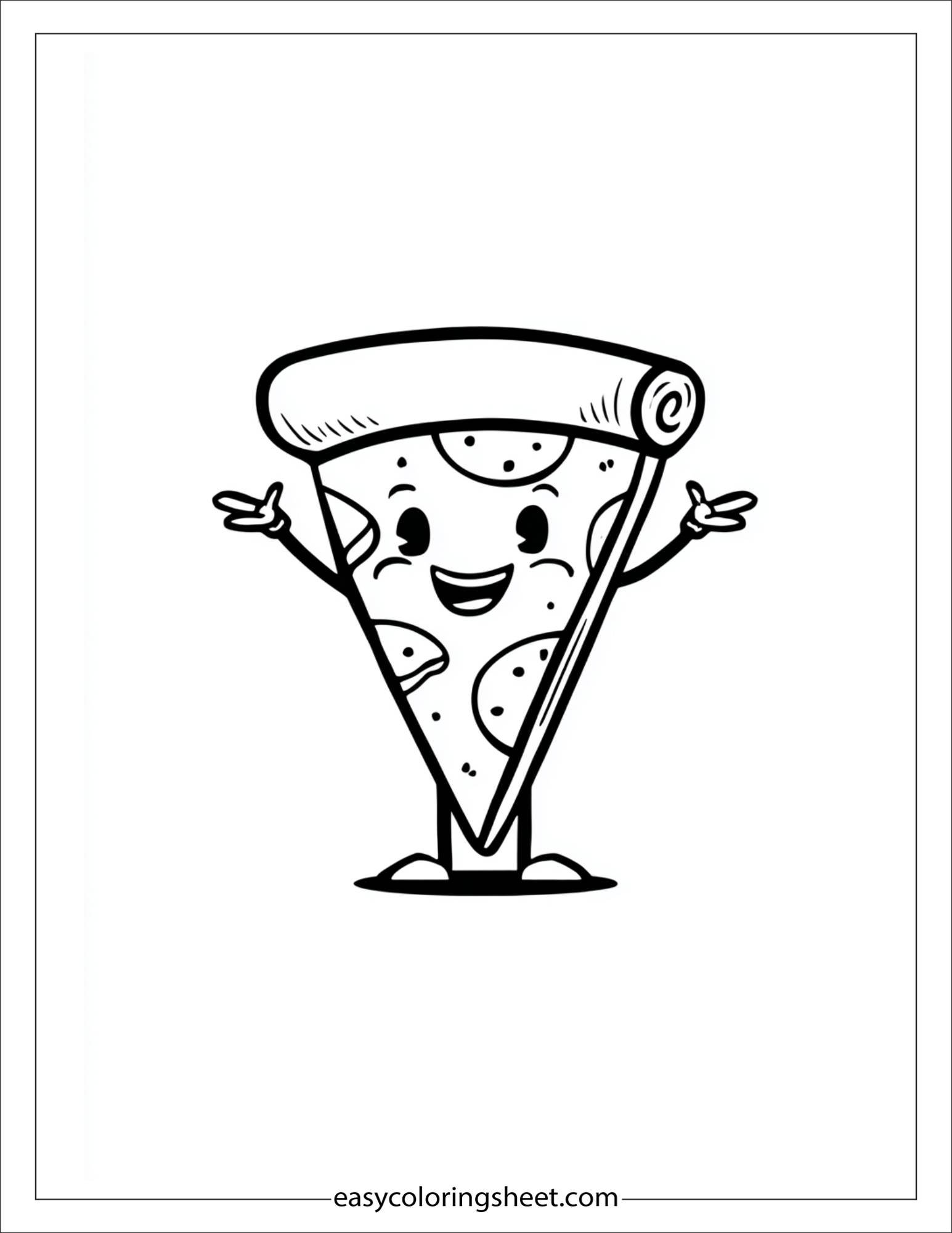 Dancing pizza slice