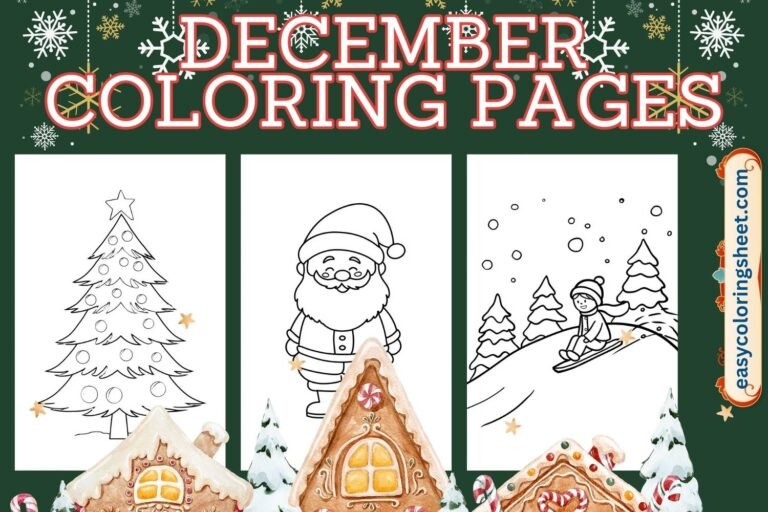 December coloring pages