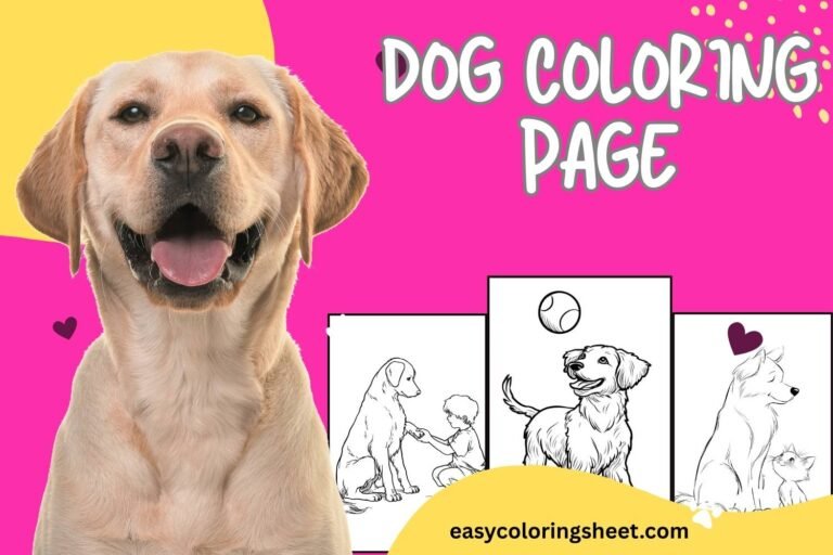 Dog coloring page