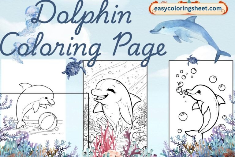 Dolphin coloring page