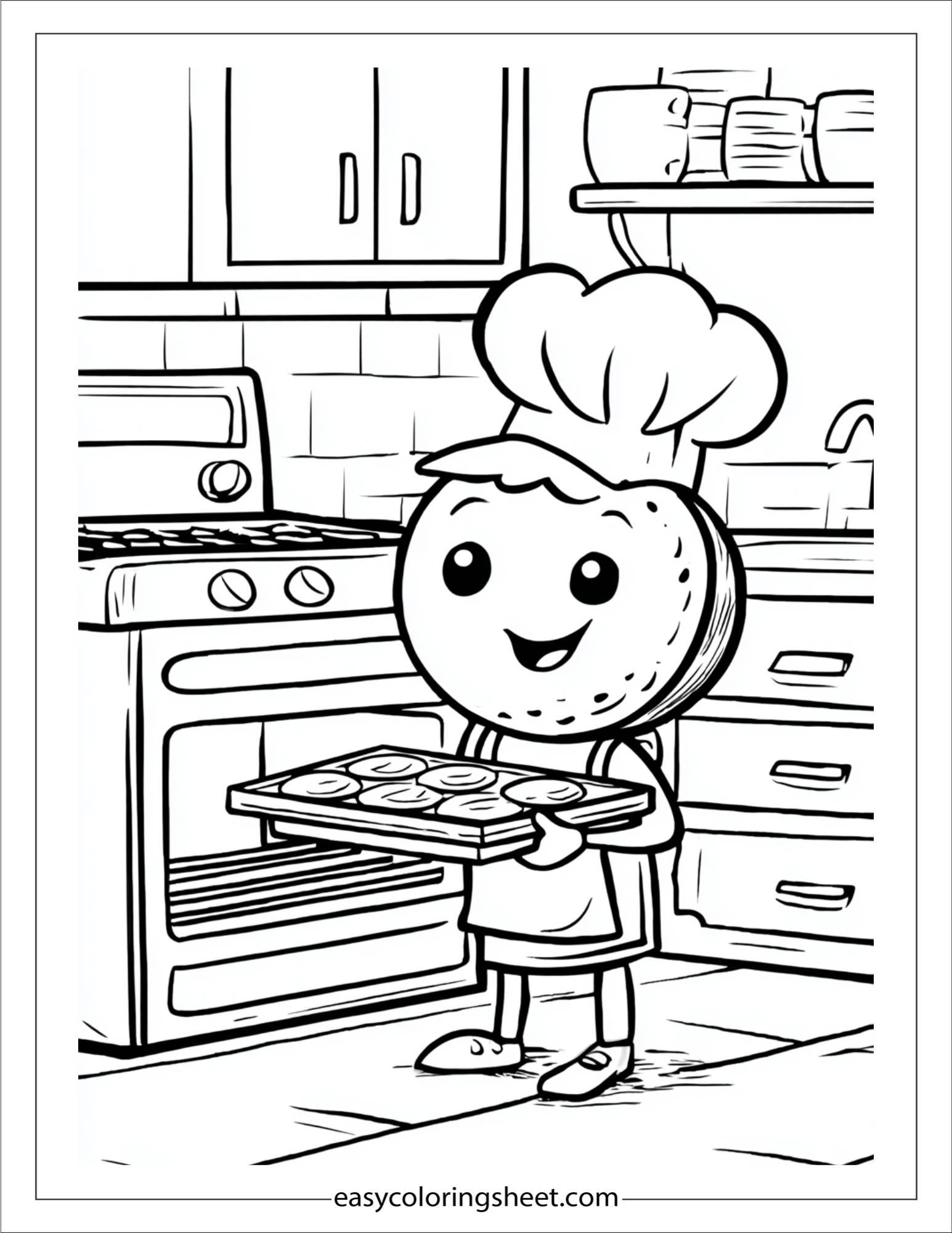 Donut baking cookies