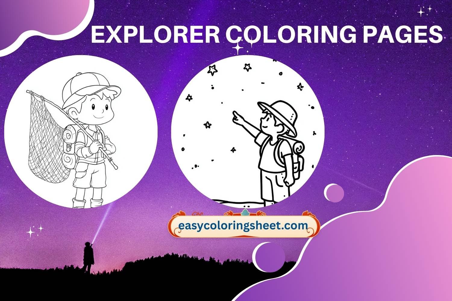 Fun Explorer Coloring Pages for Kids, Adventure, Themed Printable Fun ...