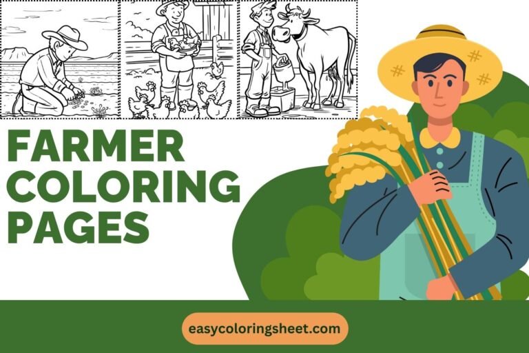 Farmer coloring pages