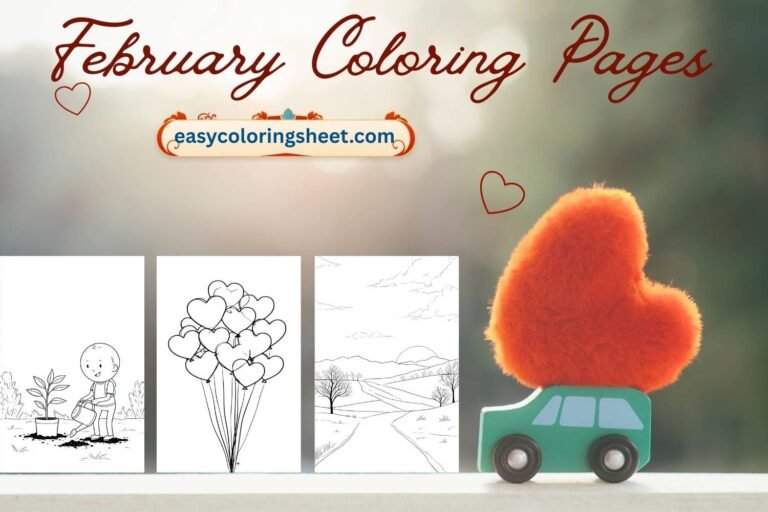 February coloring pages