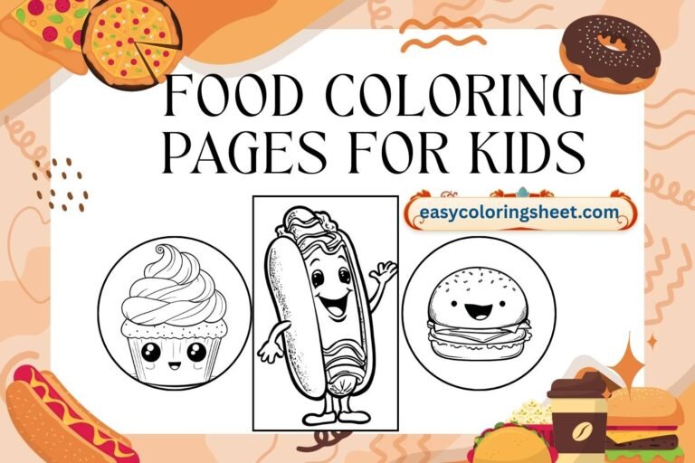 Food coloring pages for kids