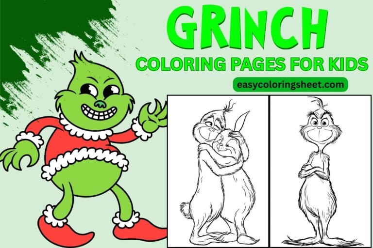 Grinch coloring pages for kids