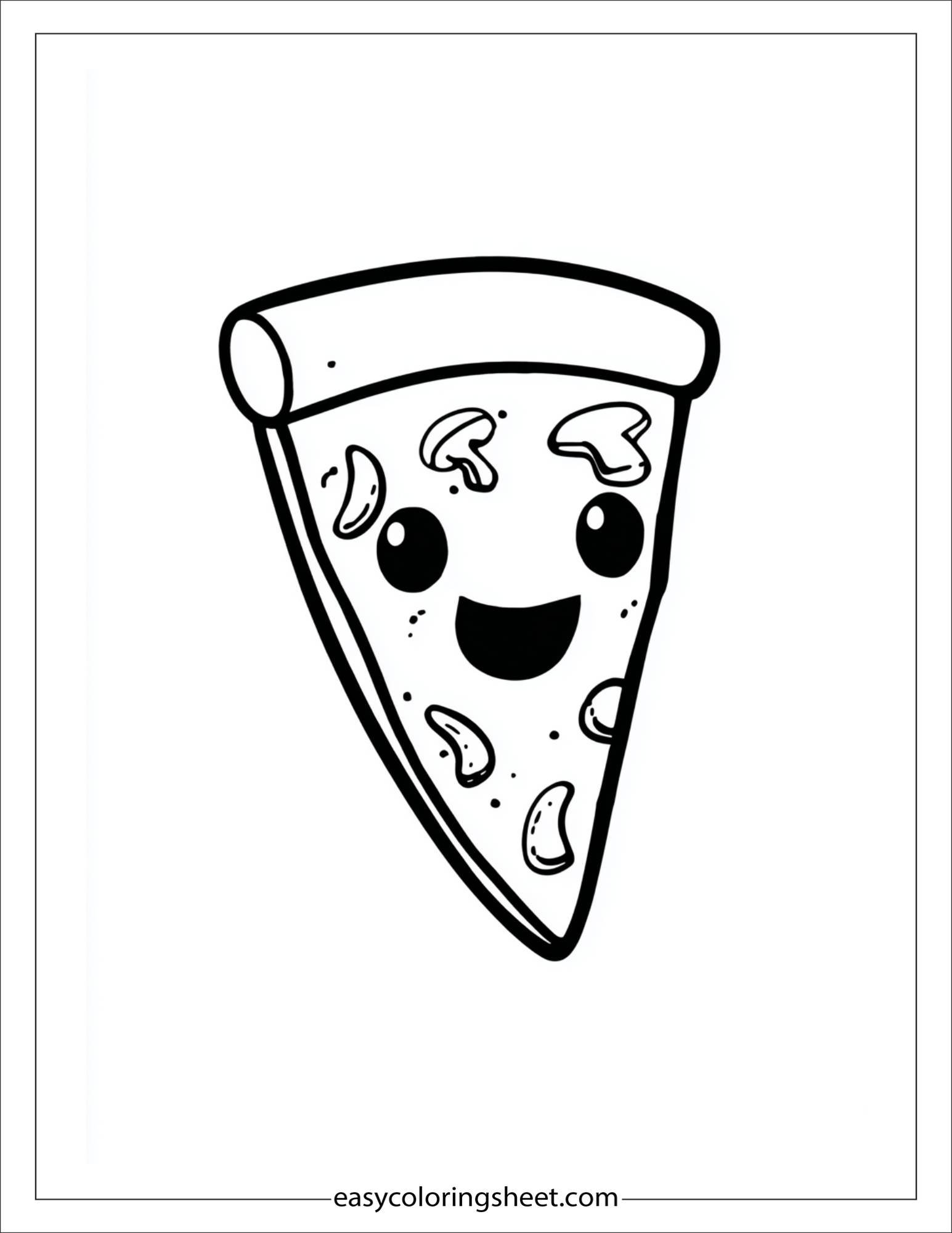Happy pizza slice