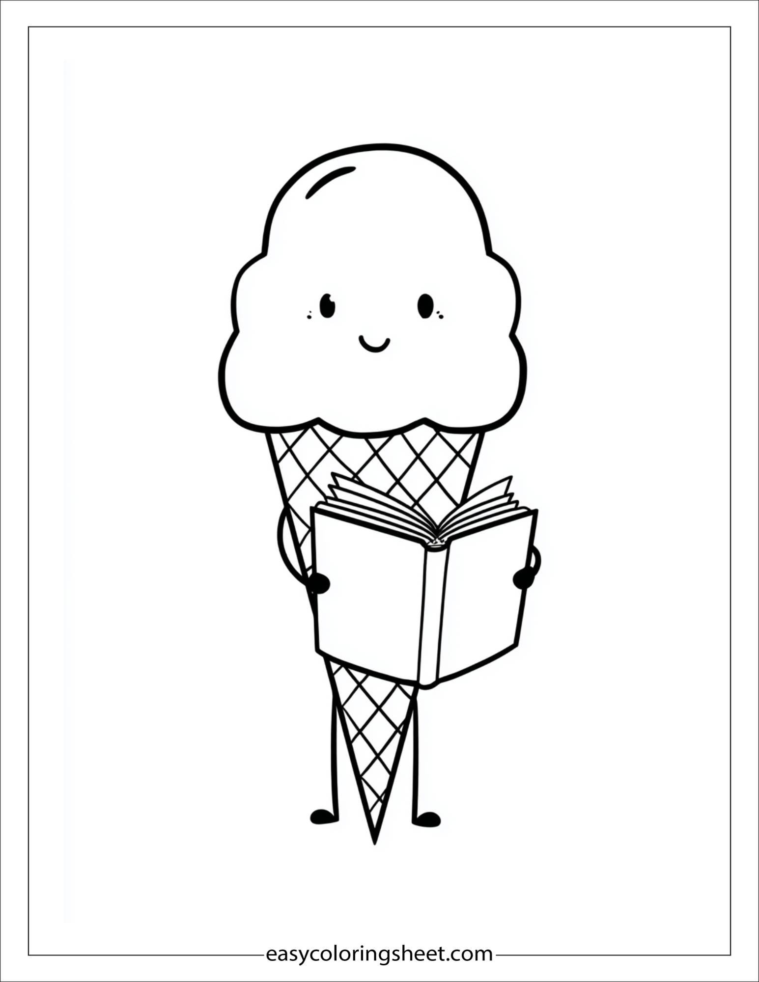 Ice Cream Reading Book