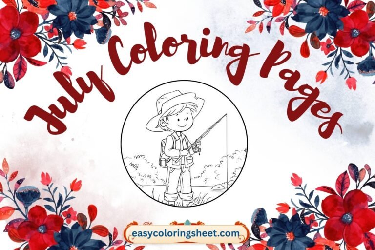 July coloring pages
