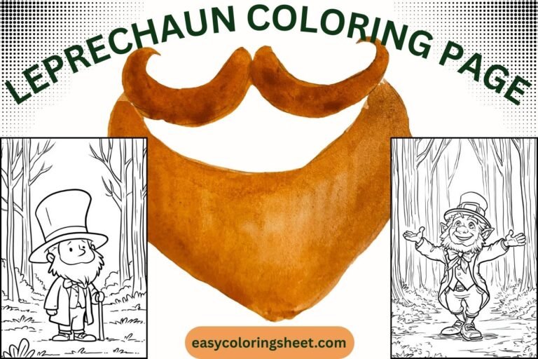 Leprechaun coloring page