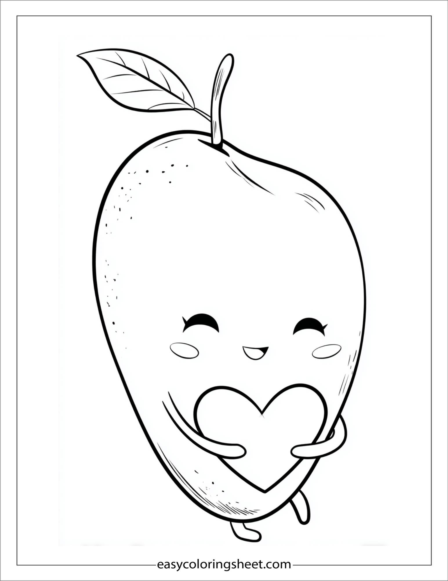Mango Hugging Heart