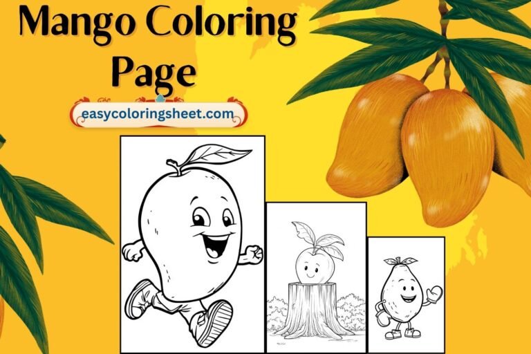 Mango coloring page
