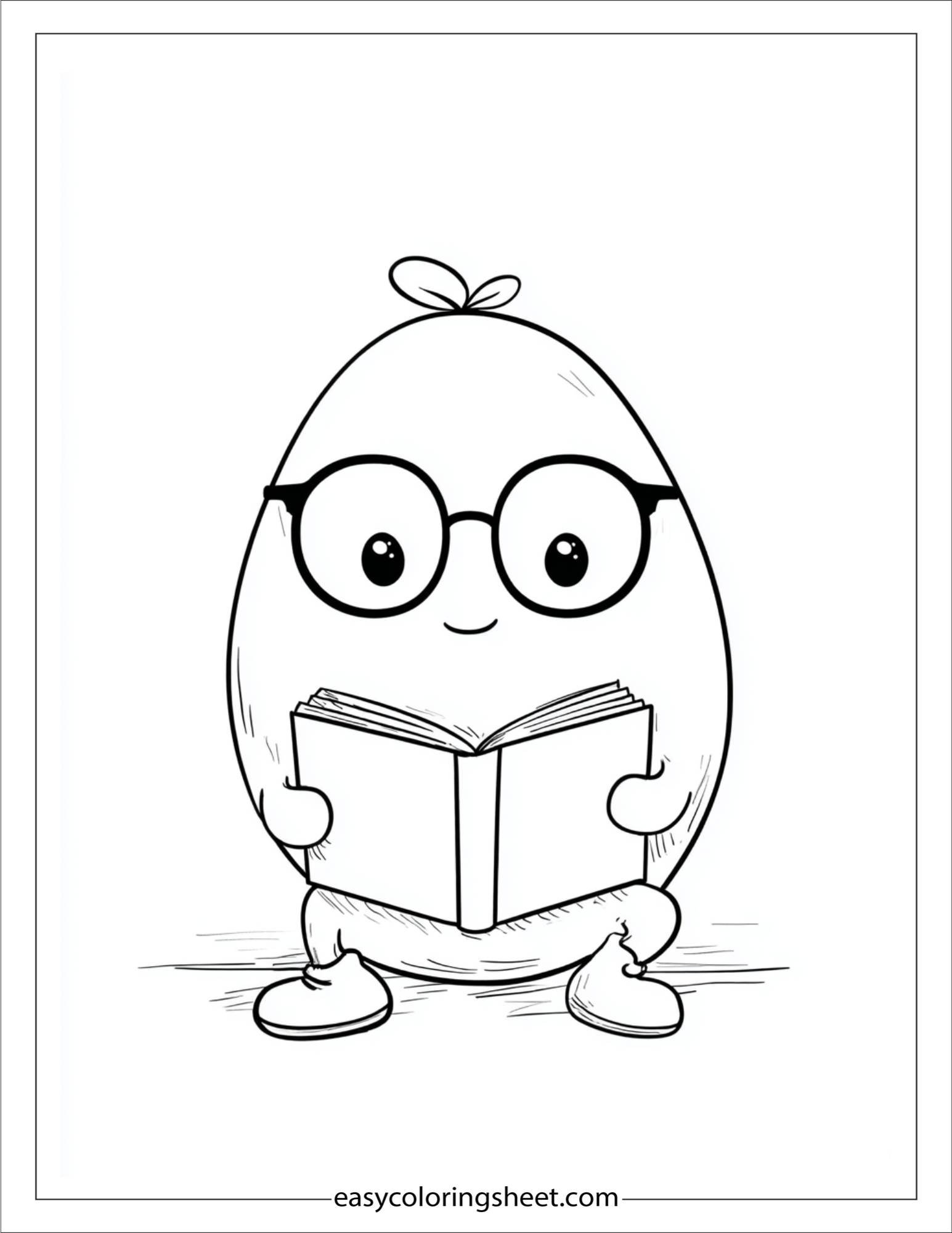 Mango reading a book