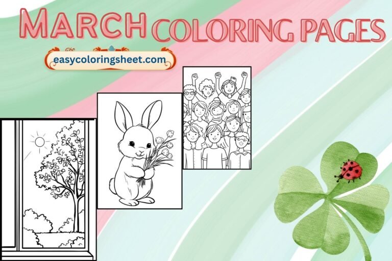 March coloring pages