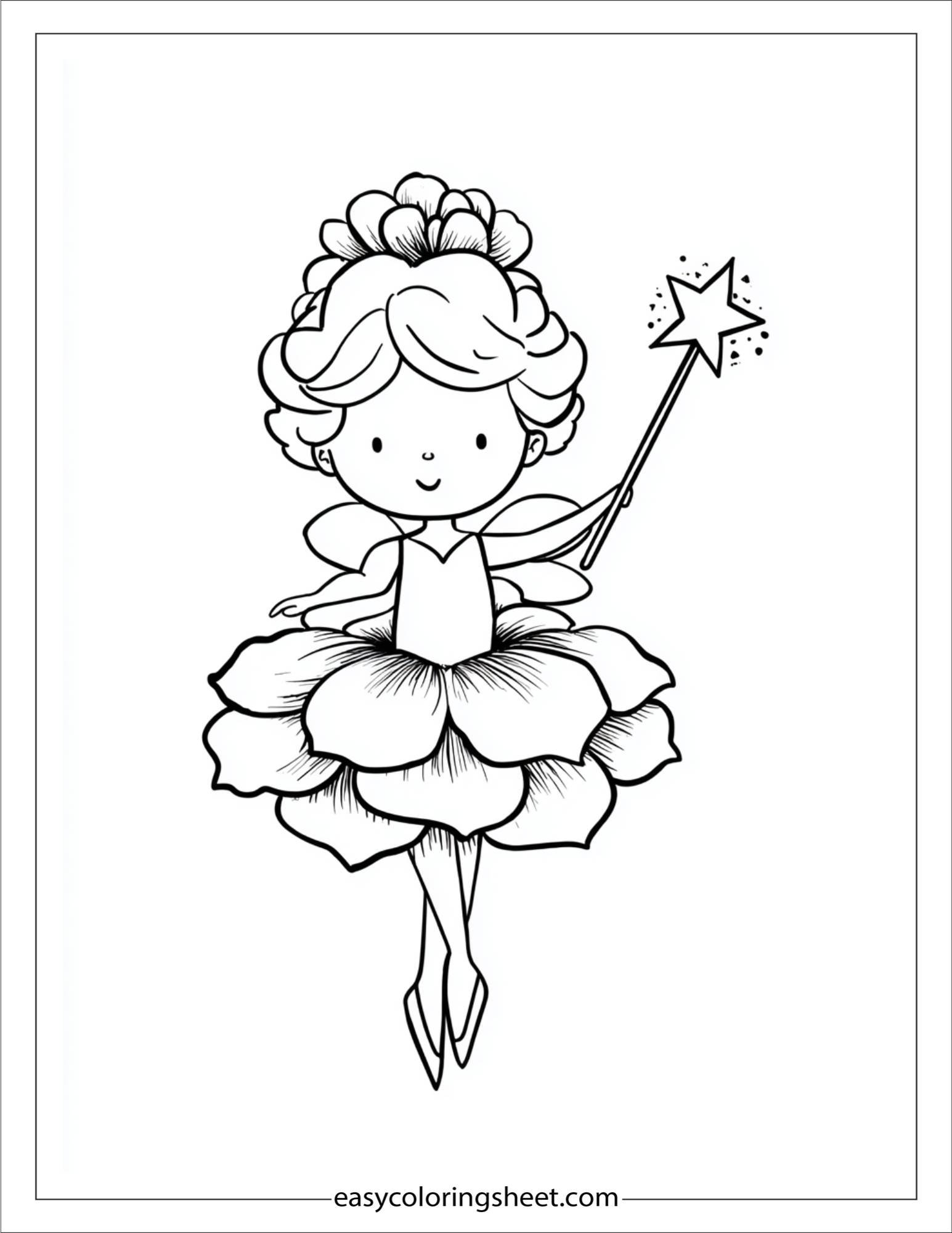 Peony holding star wand