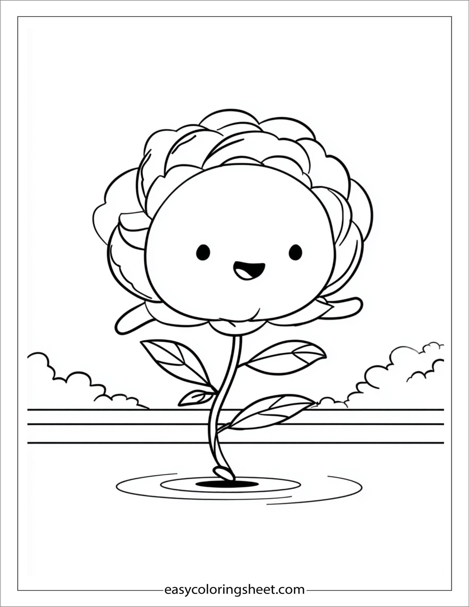 Peony playing hopscotch