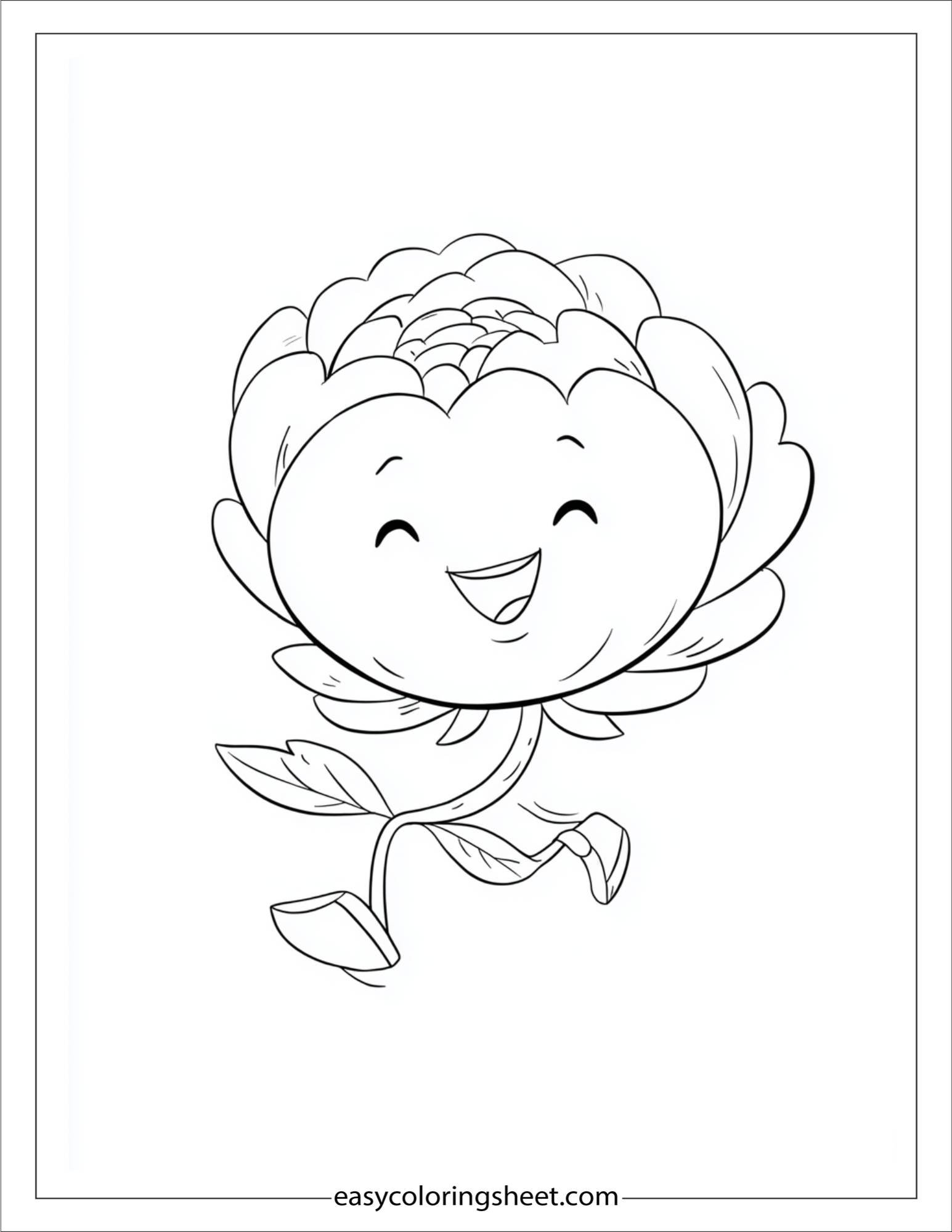 Peony skipping happily