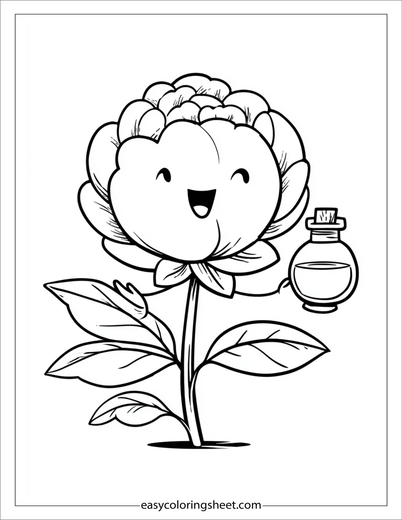 Peony smelling perfume