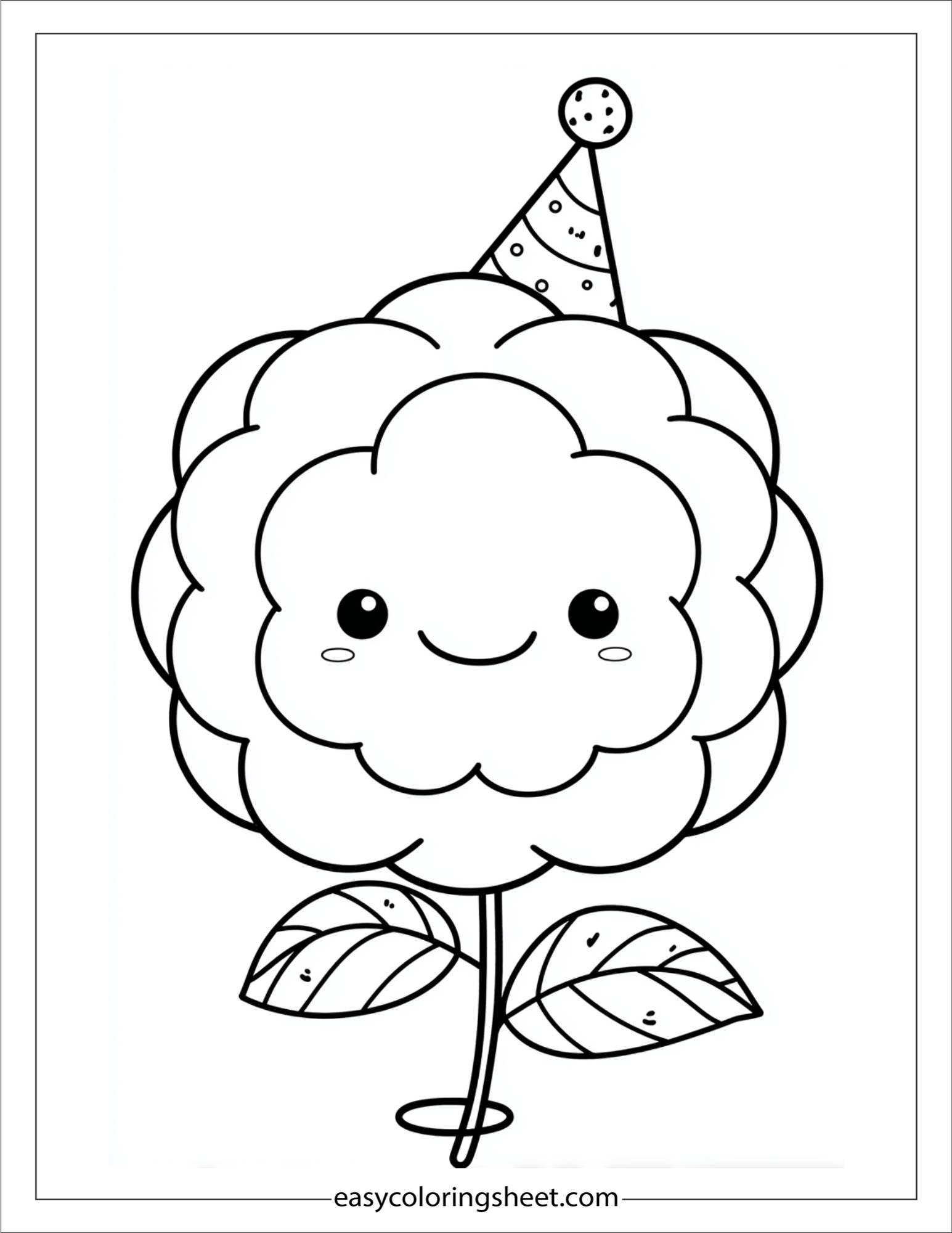 Peony wearing a party hat