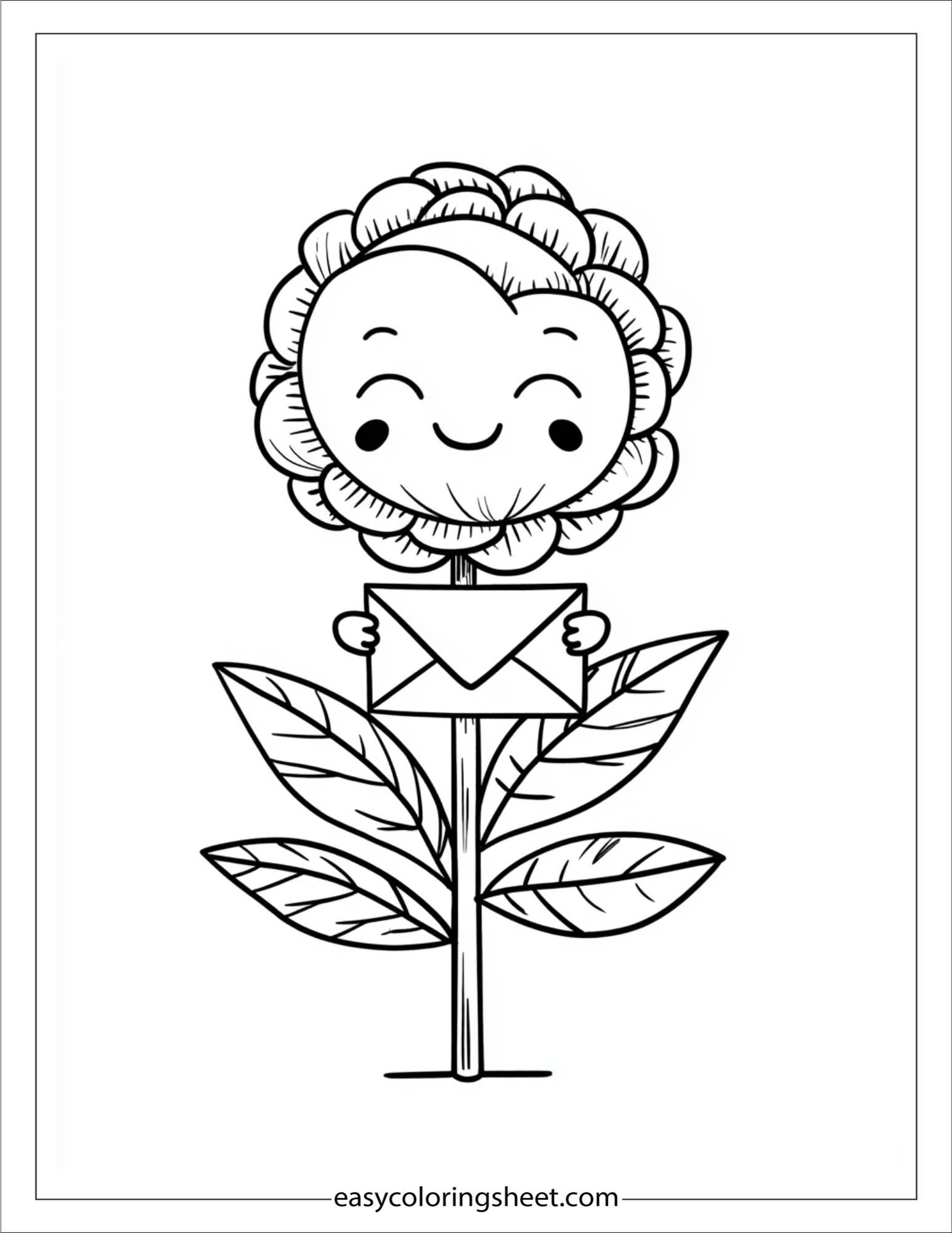 Peony writing a letter