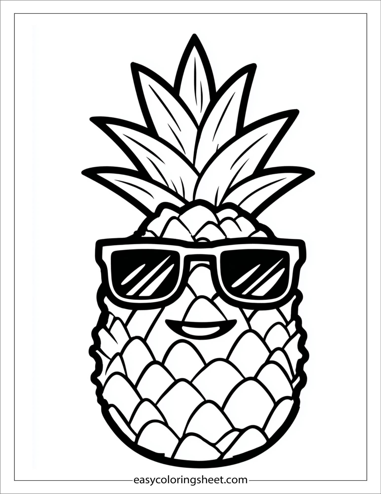 Pineapple in Sunglasses