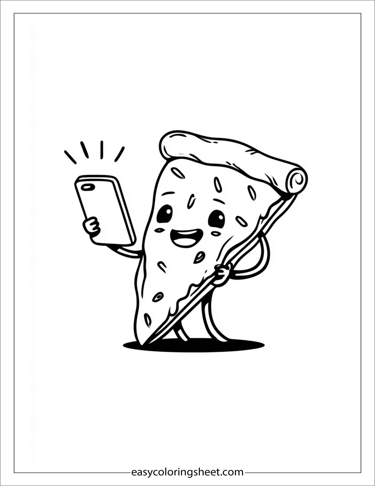 Pizza Taking Selfie