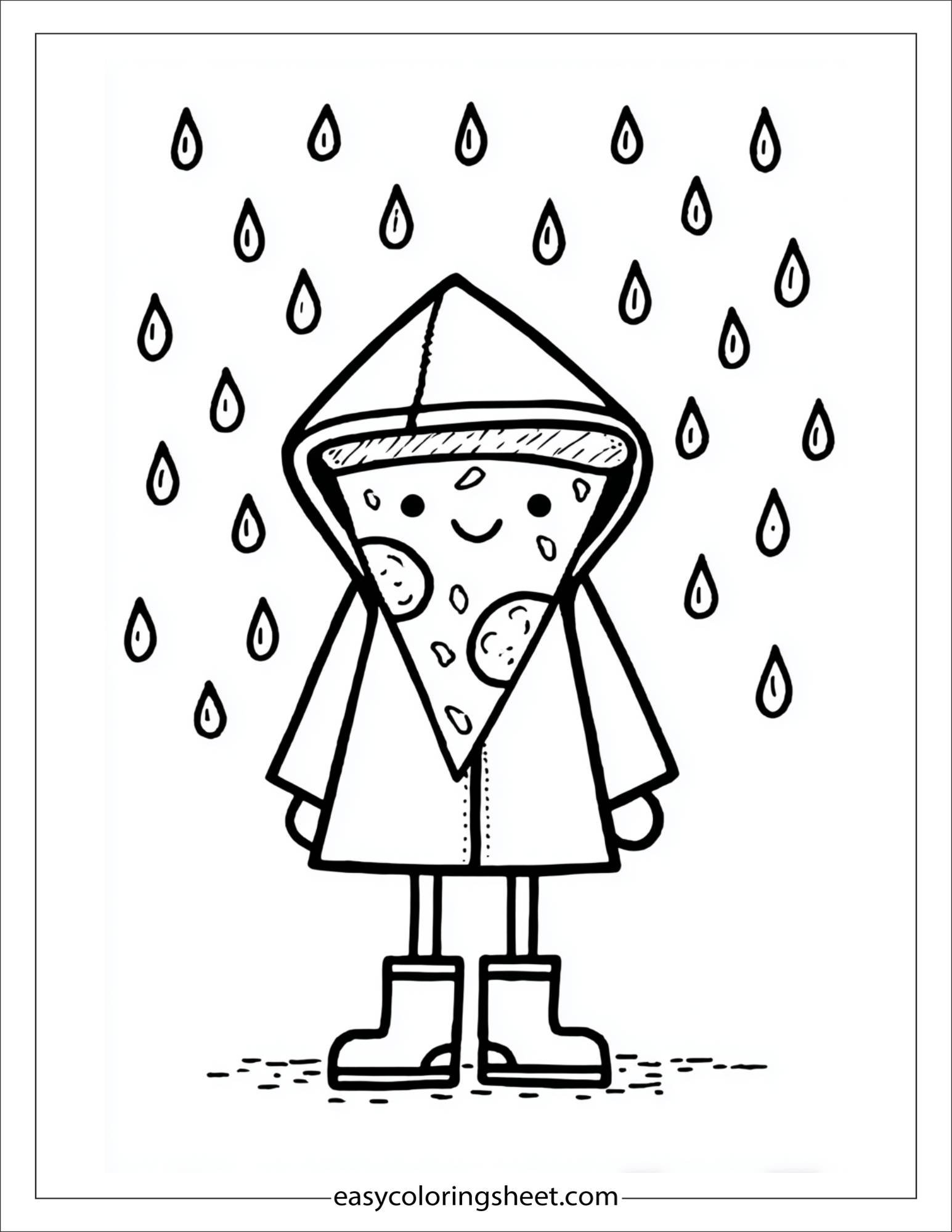 Pizza in Raincoat