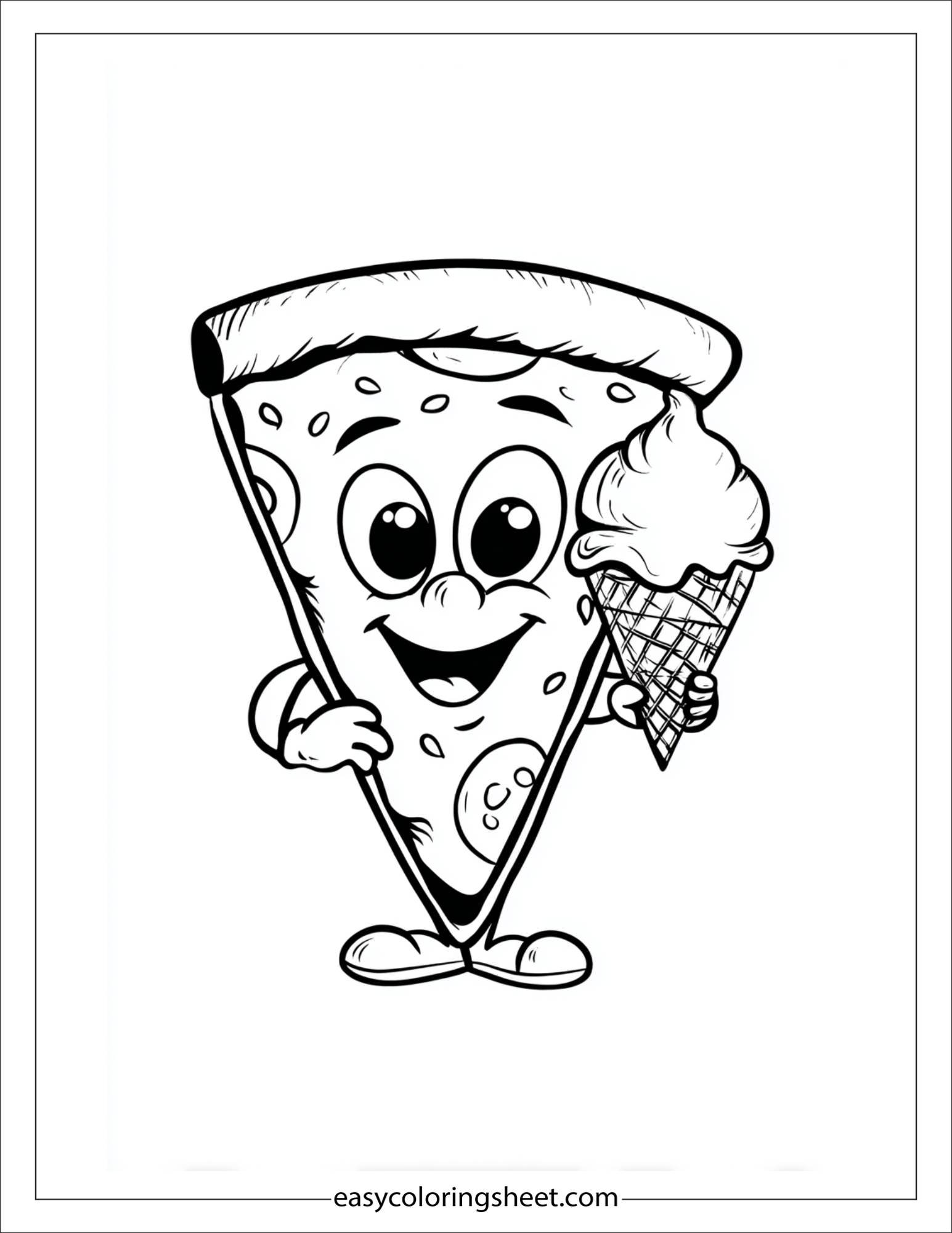 Pizza with Ice Cream