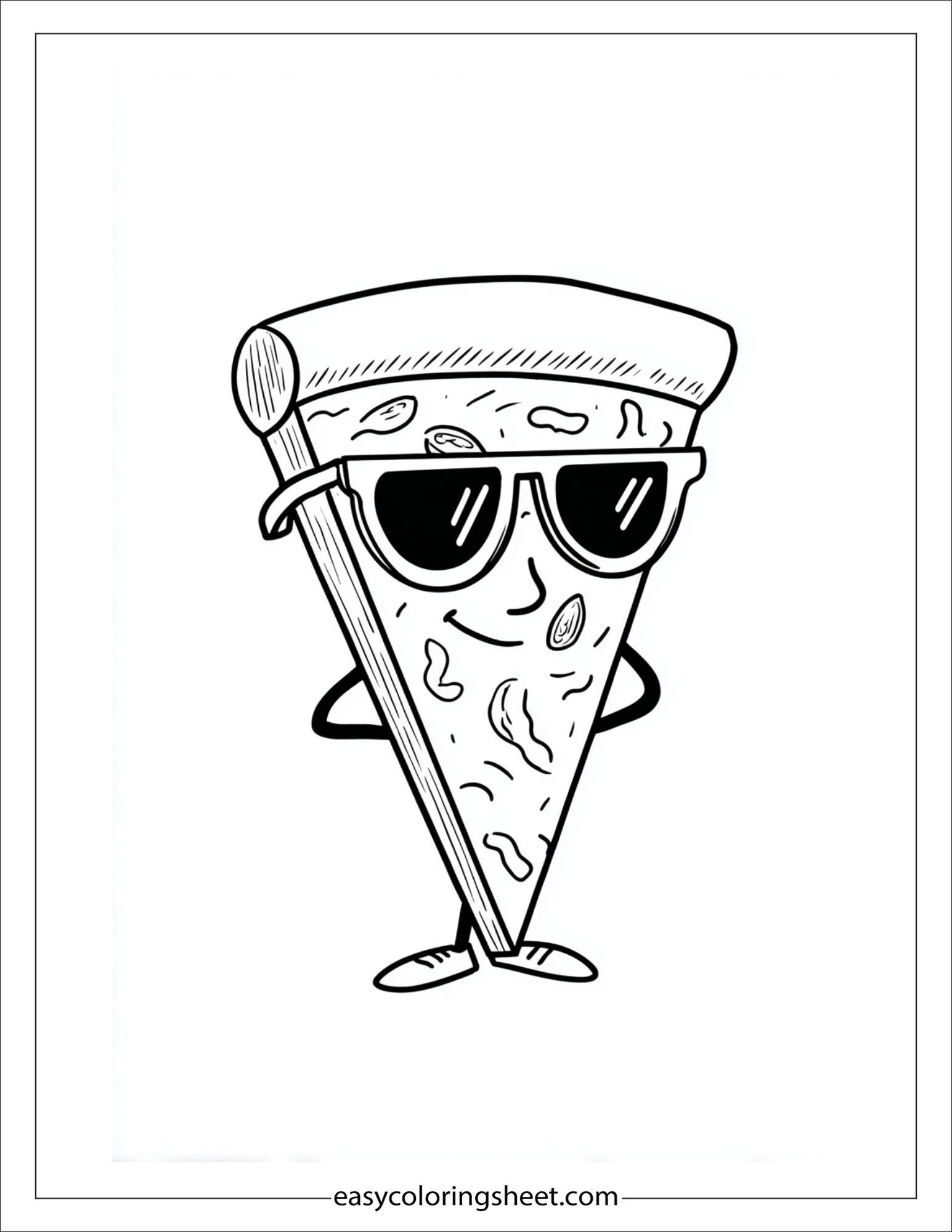 Pizza with Sunglasses