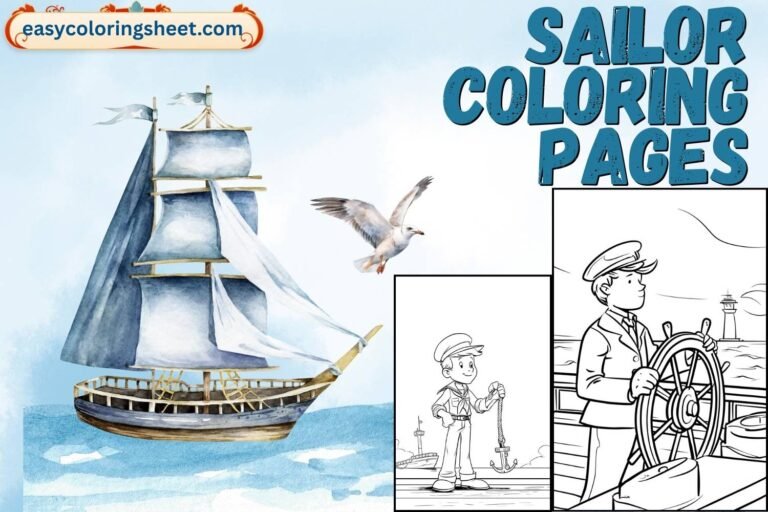 Sailor coloring pages