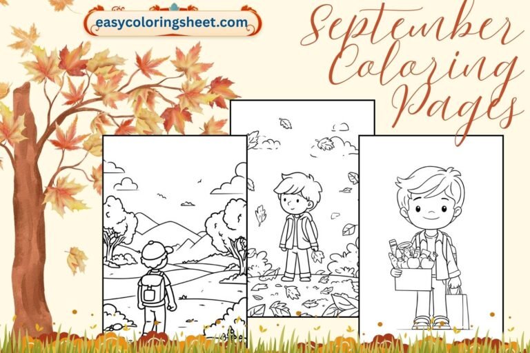 September coloring pages