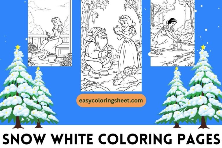 Snow white coloring pages