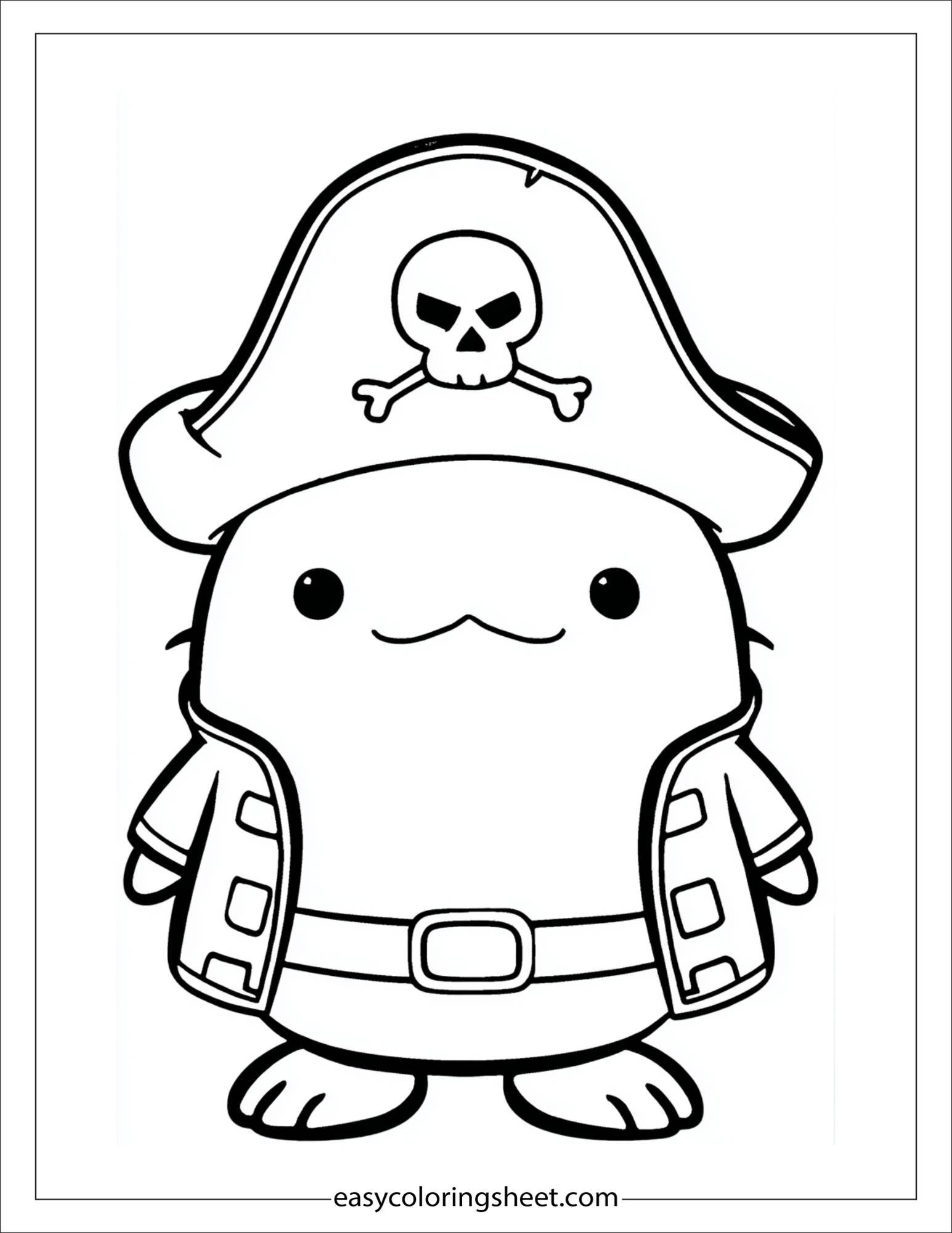 Squishmallow Dressed as Pirate