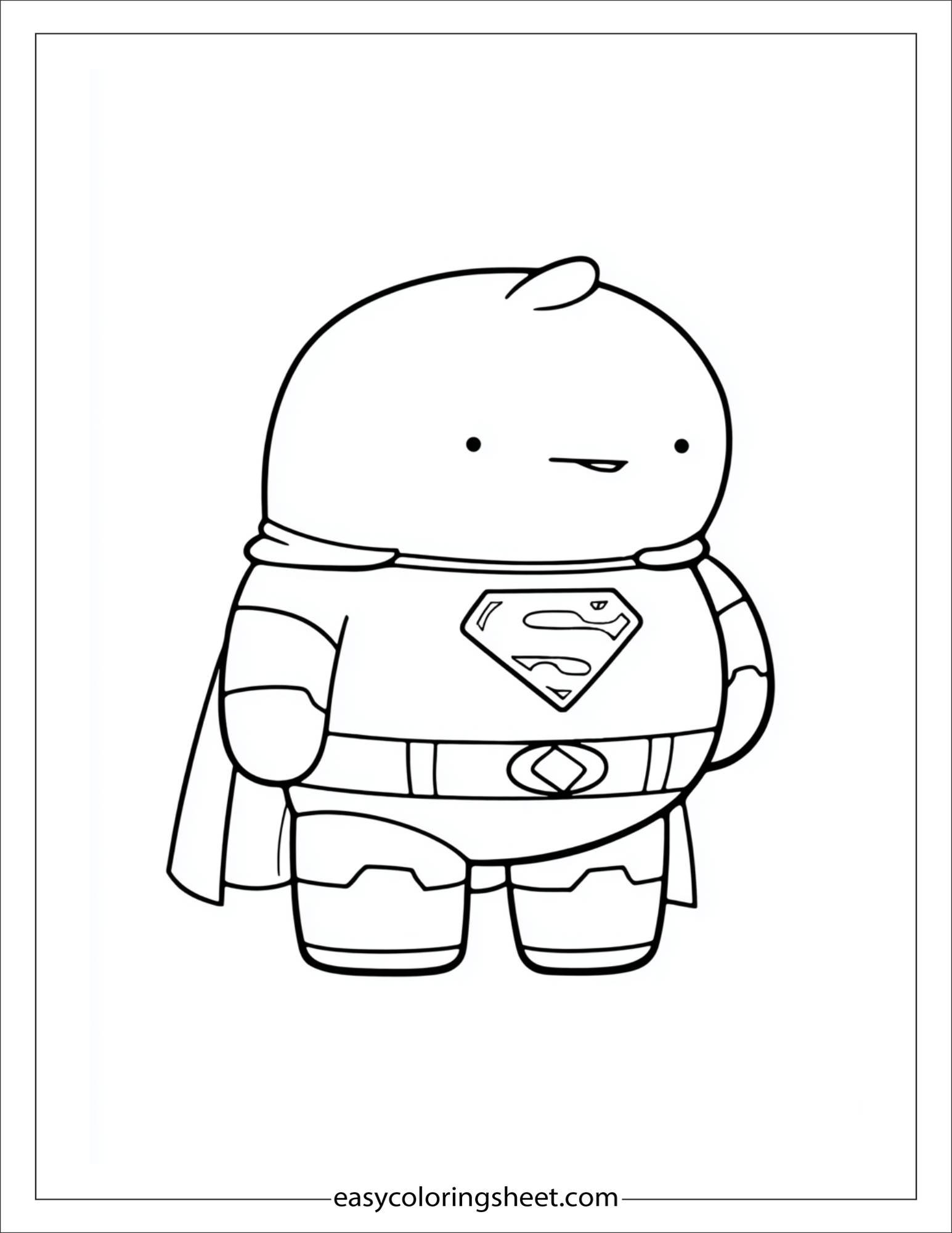 Squishmallow Dressed as Superhero